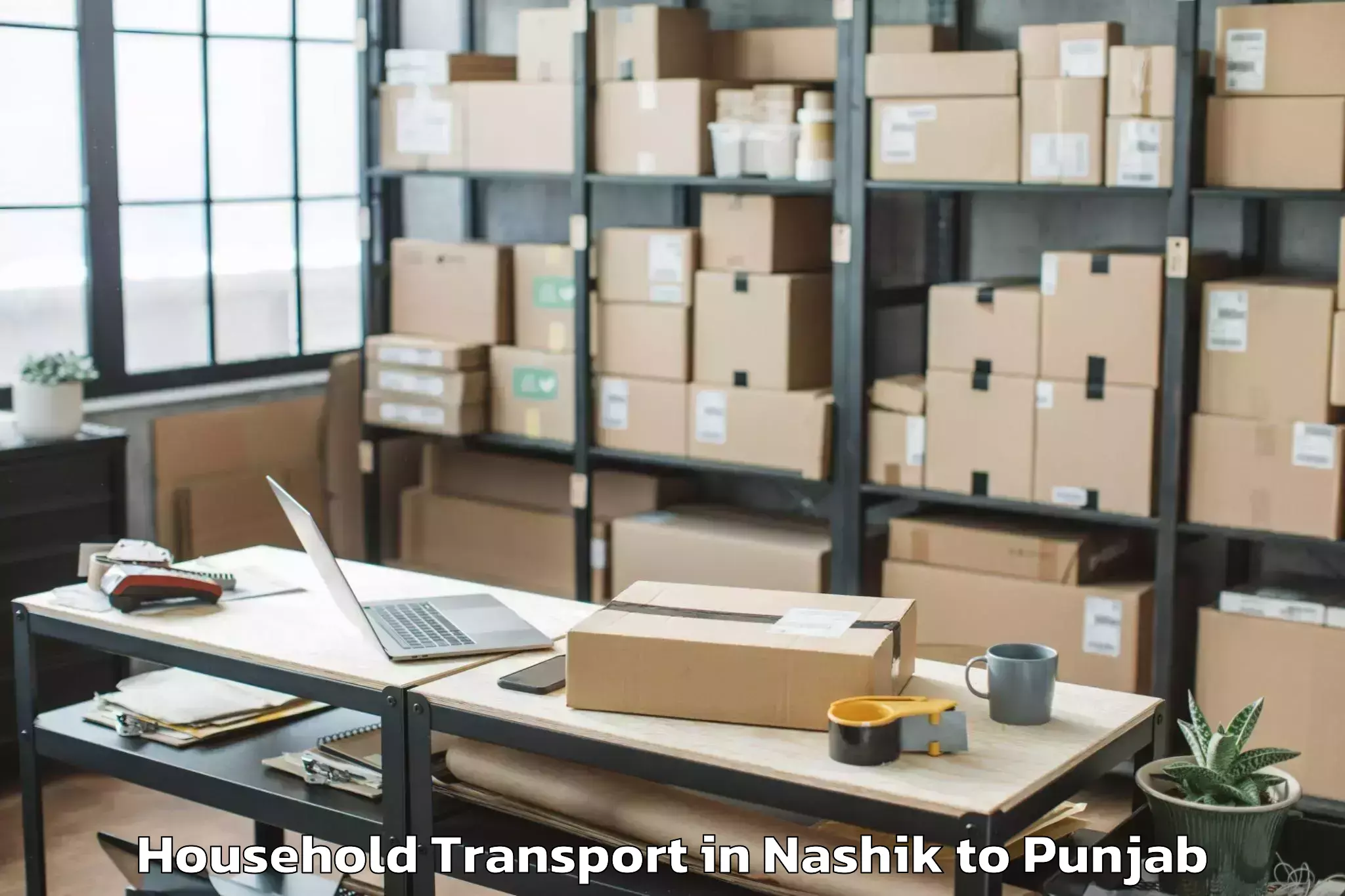 Book Nashik to Samana Household Transport Online